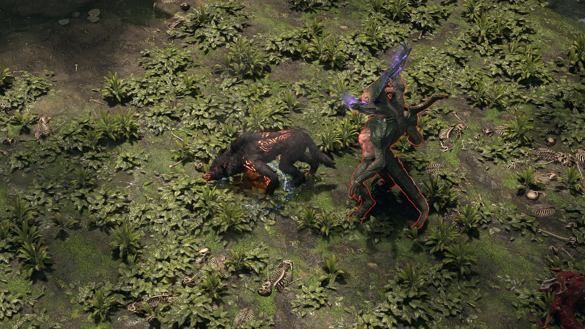 Saurian Servant enemy encountered in Trial of Chaos in Path of Exile 2