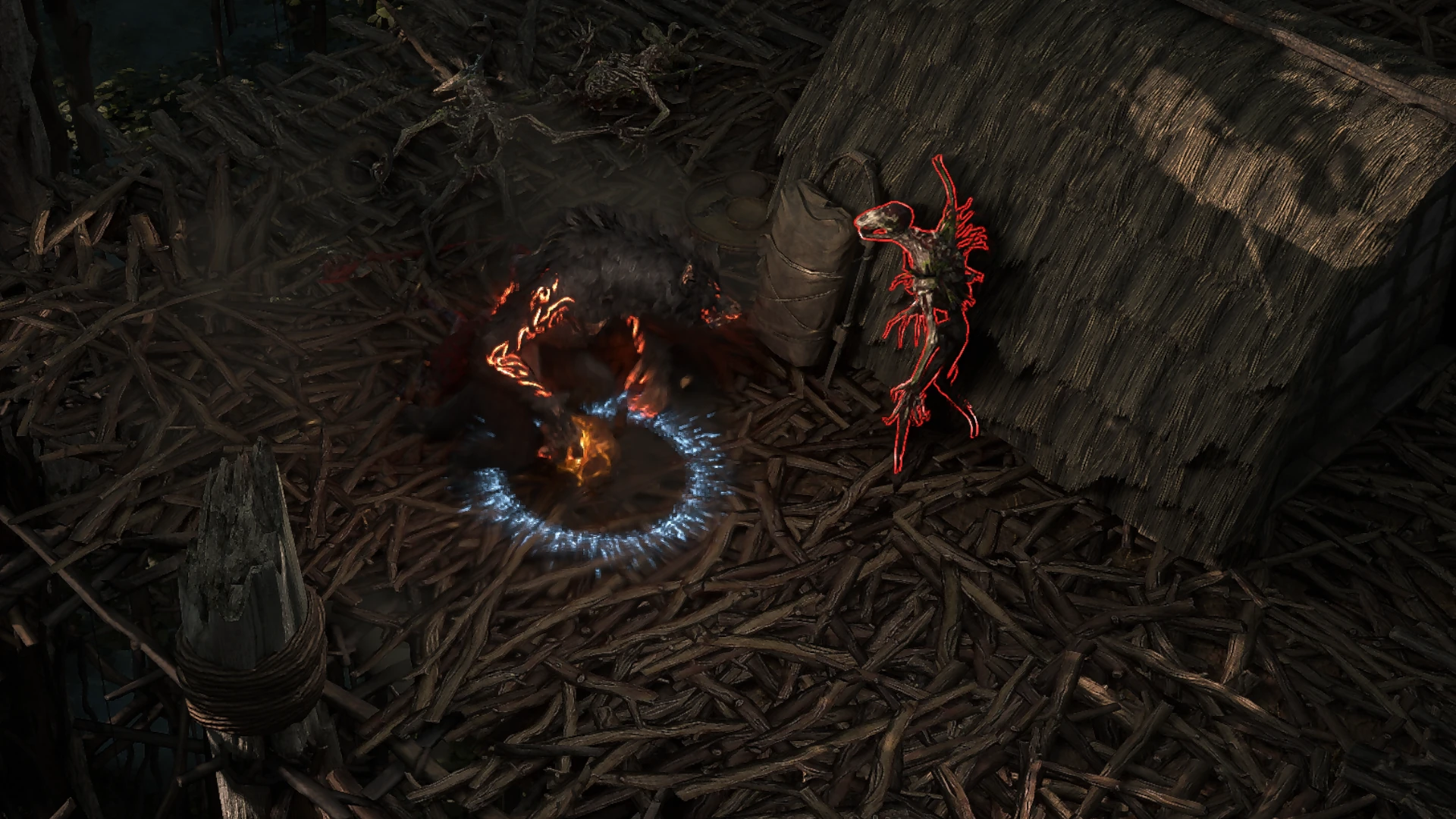 Skeleton Spriggan enemy encountered in Freythorn in Path of Exile 2
