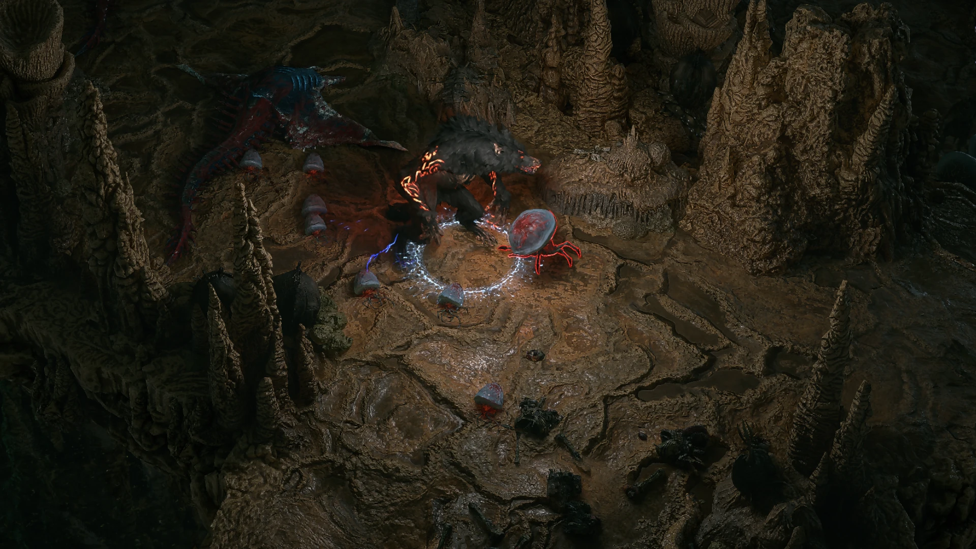 Skittering Jellycrab Small encountered in Singing Caverns in Path of Exile 2