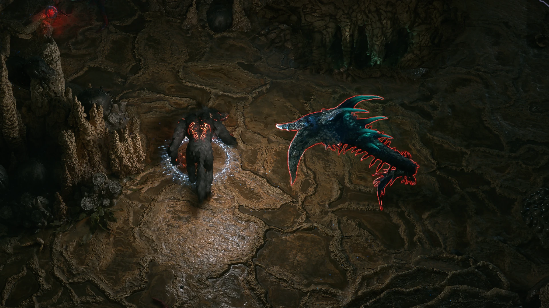 Spiked Ray encountered in Singing Caverns in Path of Exile 2