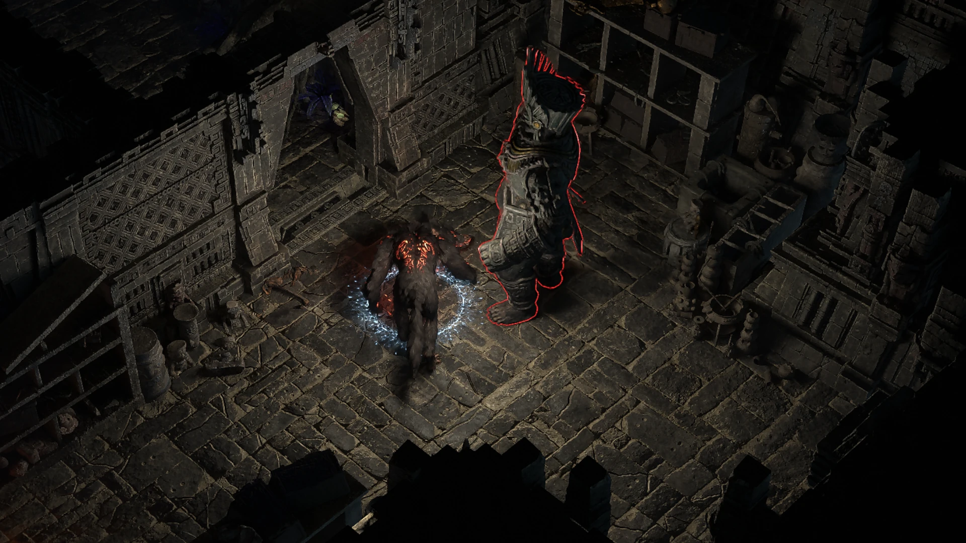 Stone Sentinel enemy encountered in Jiquani's Machinarium in Path of Exile 2