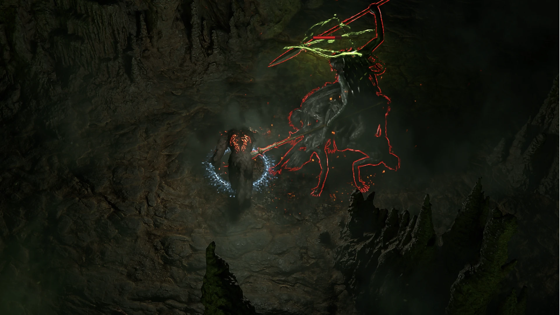 Strider of the Pit enemy encountered in Lightless Passage in Path of Exile 2