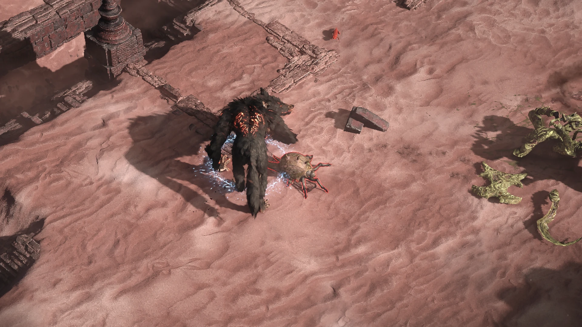 Tarnished Beetle enemy encountered in Keth in Path of Exile 2