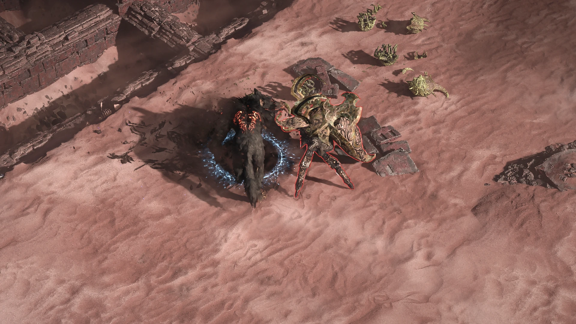 Tarnished Scarab enemy encountered in Keth in Path of Exile 2