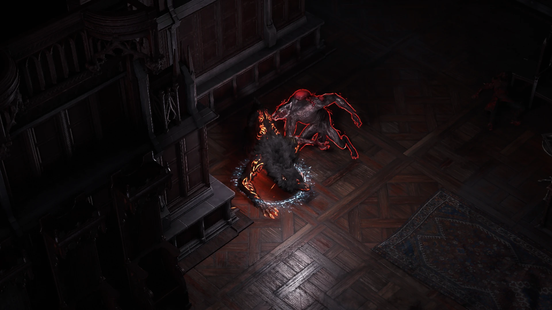 Tendril Prowler enemy encountered in Ogham Manor in Path of Exile 2