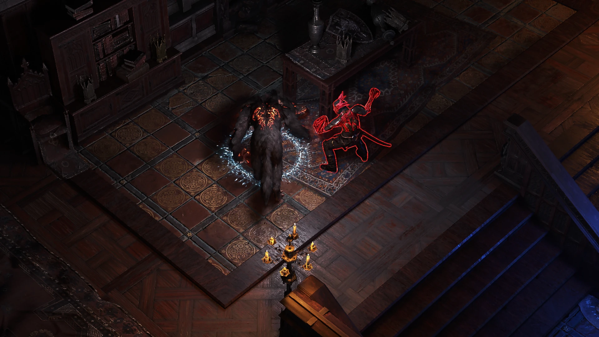 Tendril Sentinel enemy encountered in Ogham Manor in Path of Exile 2
