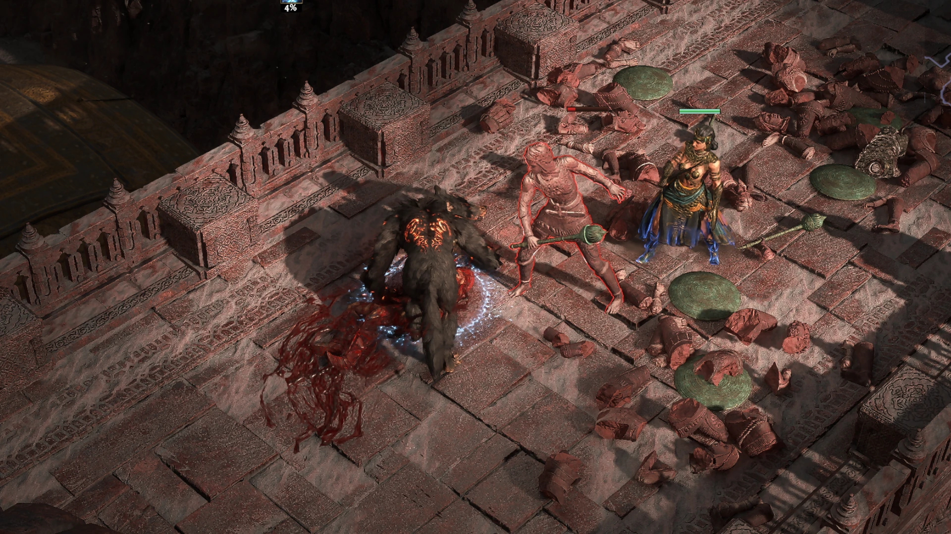 Terracotta Solider 77 enemy encountered in Halani Gates in Path of Exile 2