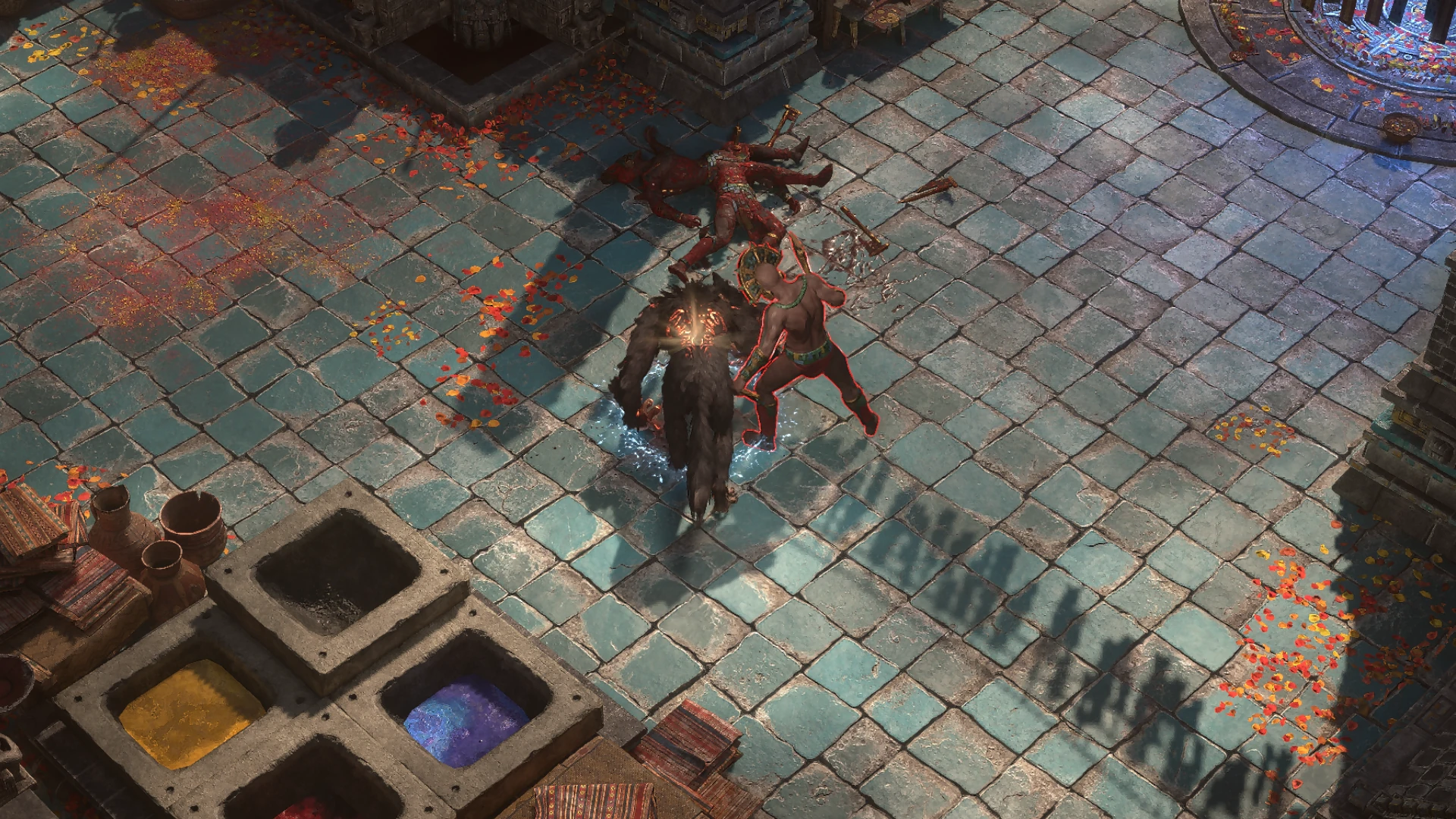 Vaal Axeman encountered in Aggorat in Path of Exile 2
