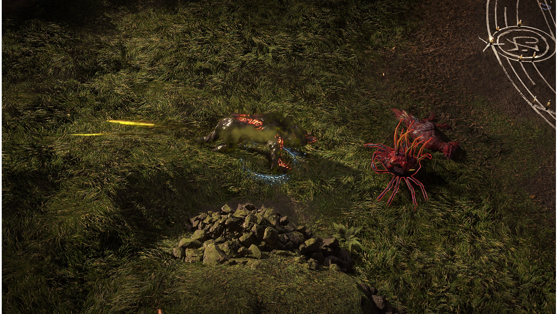 Venomous Crab Matriarch enemy encountered in Hunting Grounds in Path of Exile 2