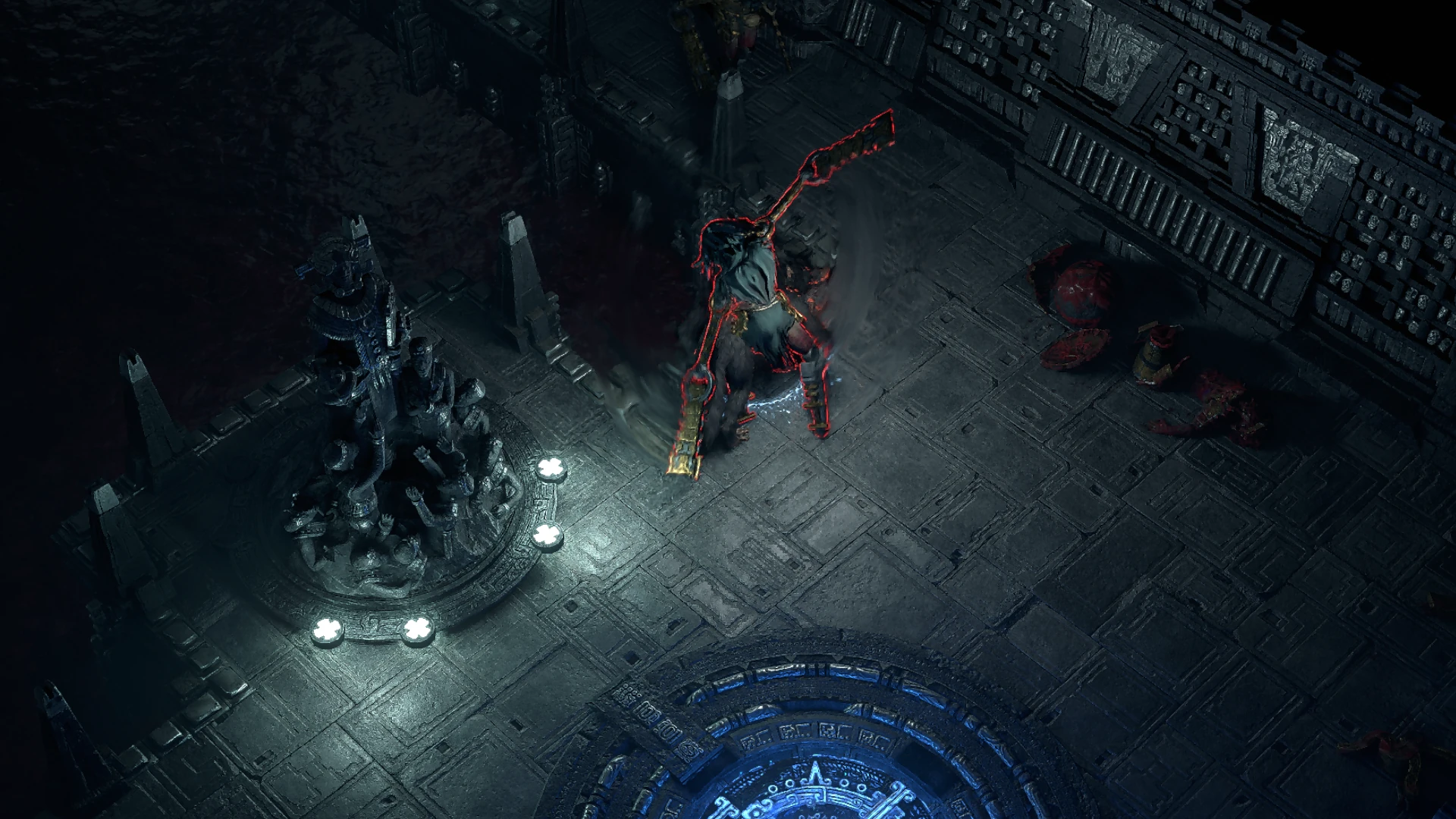 Warrior Transcendent encountered in The Black Chambers in Path of Exile 2
