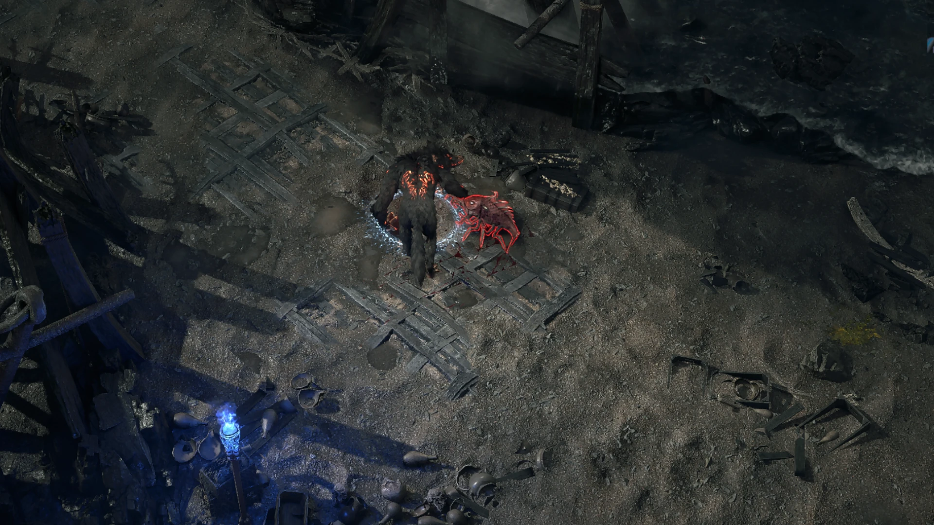 Abyss Fish encountered in Kedge Bay in Path of Exile 2