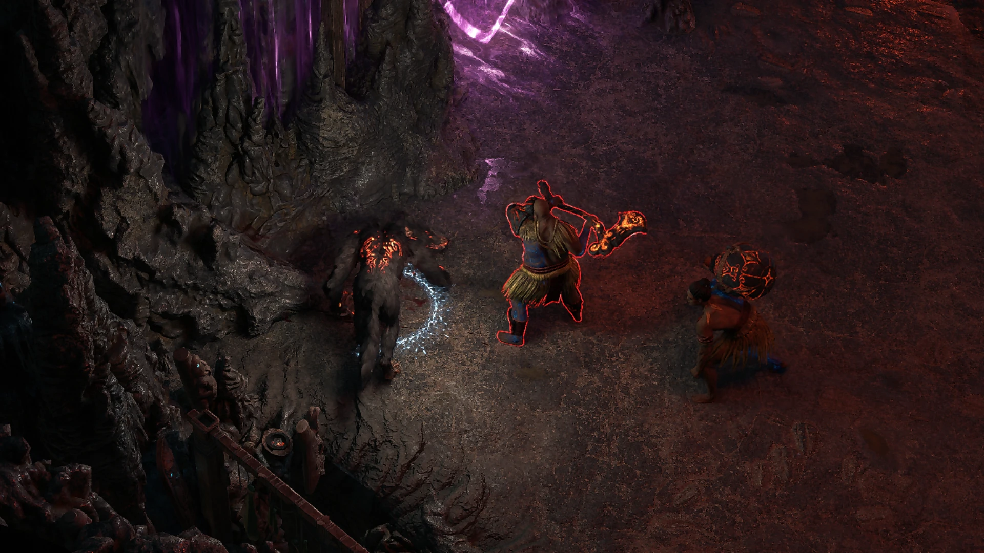 Blackbark Demolisher encountered in Eye of Hinekora in Path of Exile 2