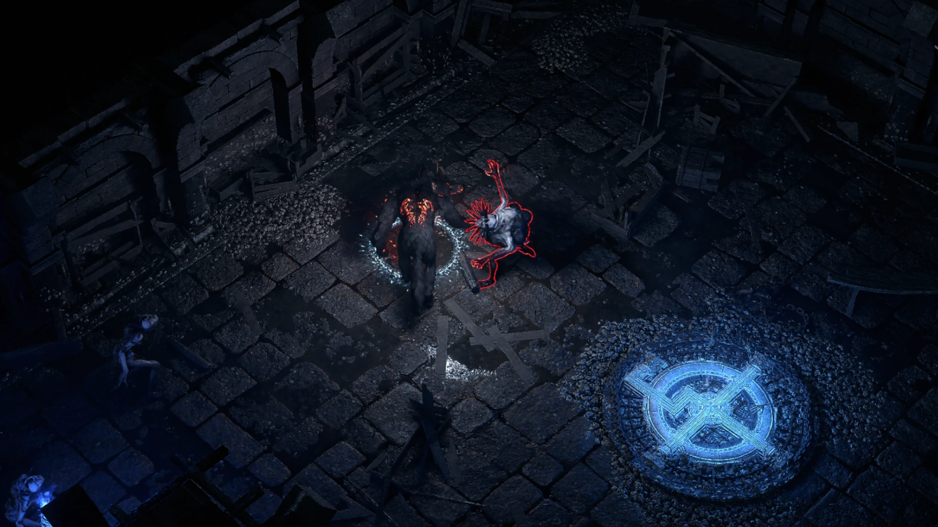 Bulbous Maw encountered in Solitary Confinement in Path of Exile 2