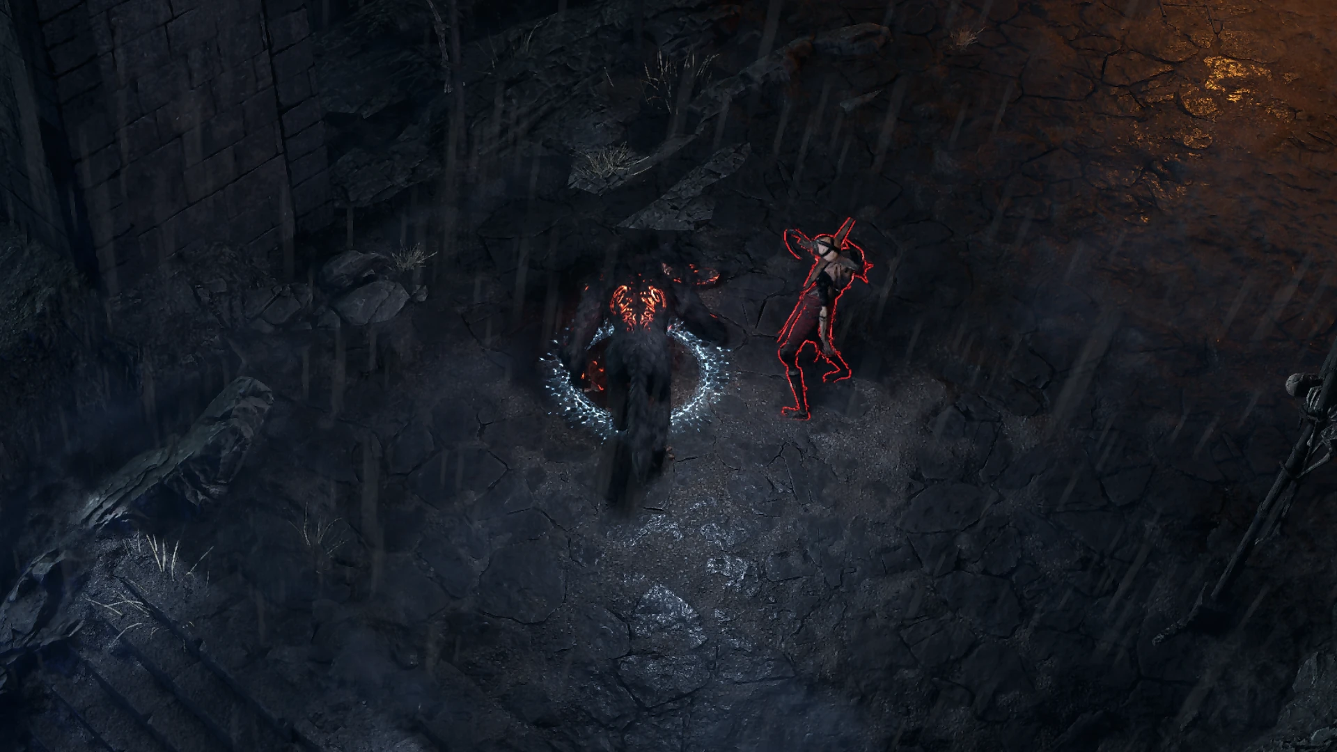 Eternal Torturer encountered in Abandoned Prison in Path of Exile 2