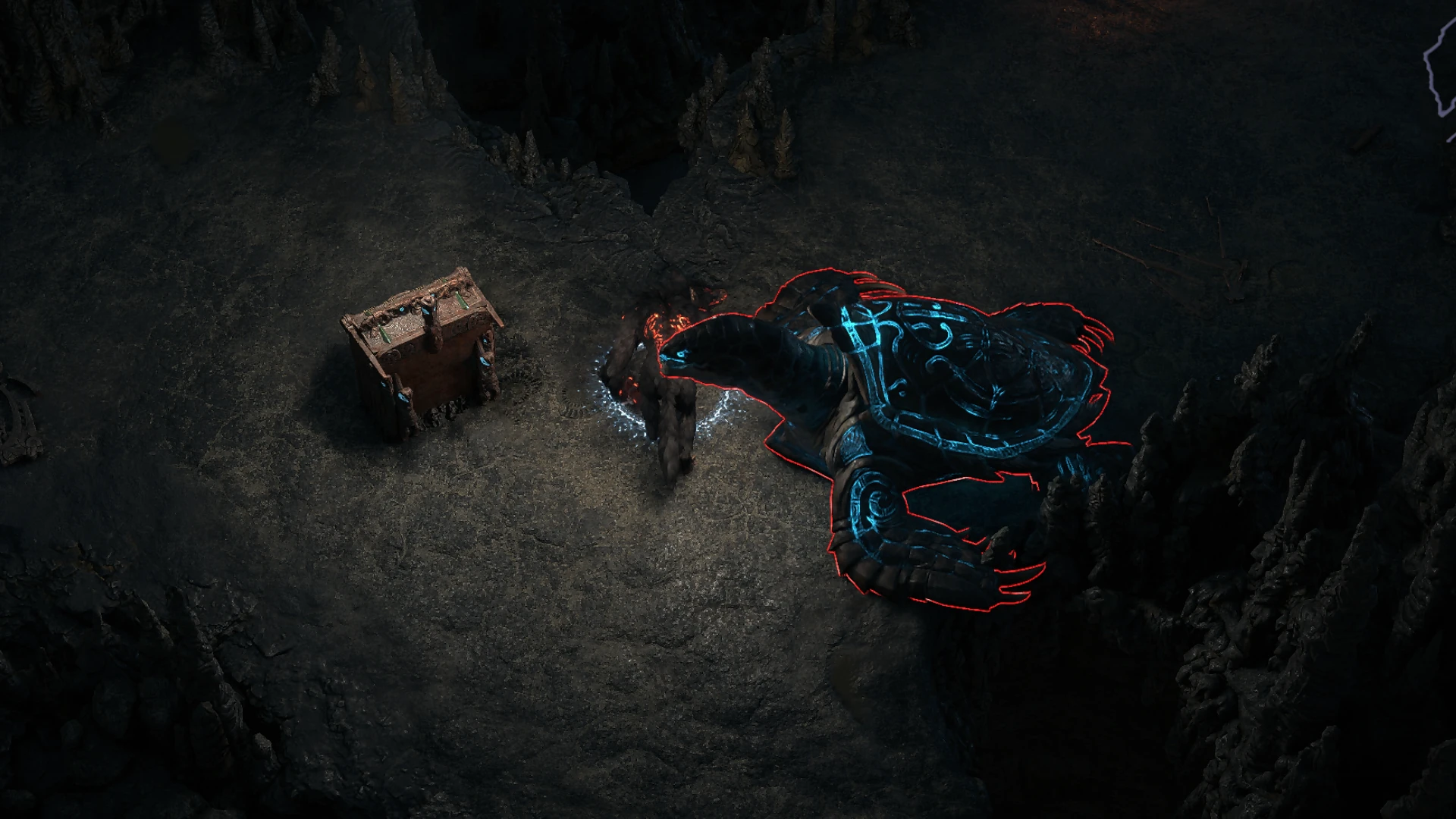 Guardian Turtle encountered in Eye of Hinekora in Path of Exile 2