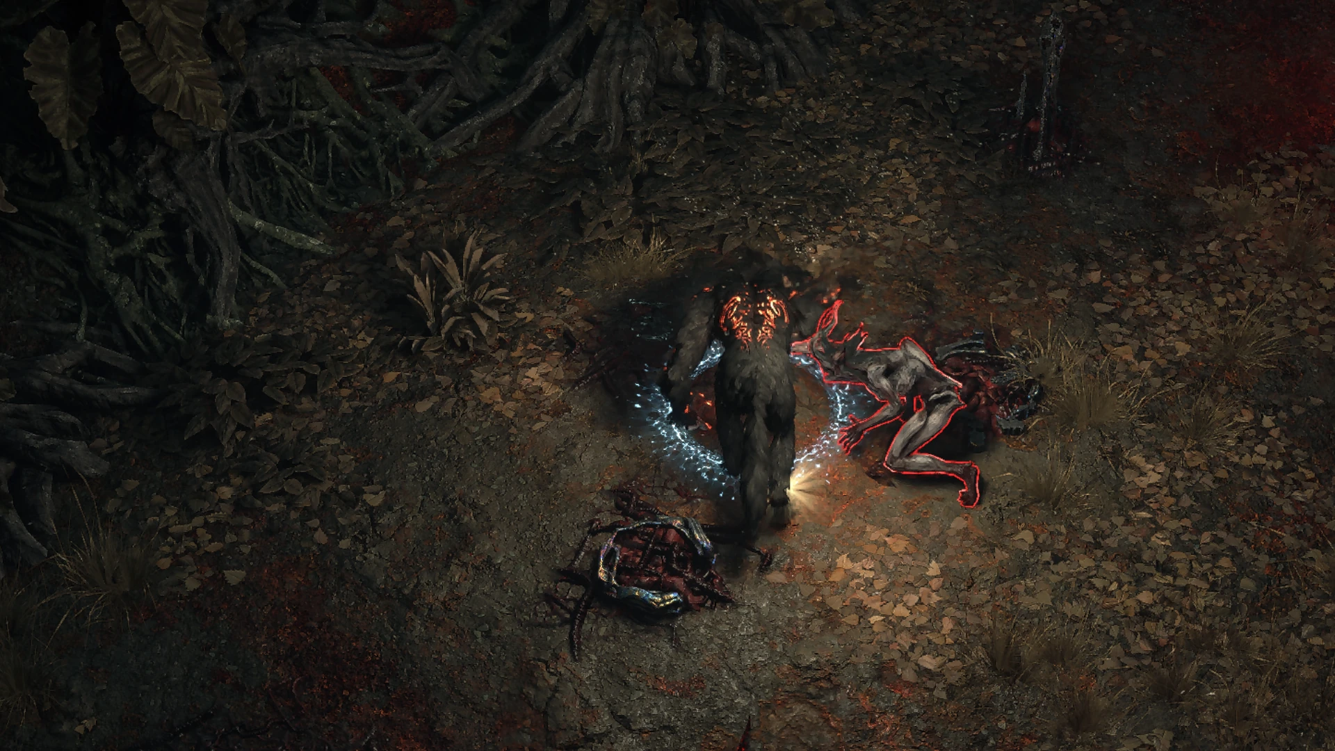 Pale Servitor encountered in Maps - Coalesced Corruption in Path of Exile 2