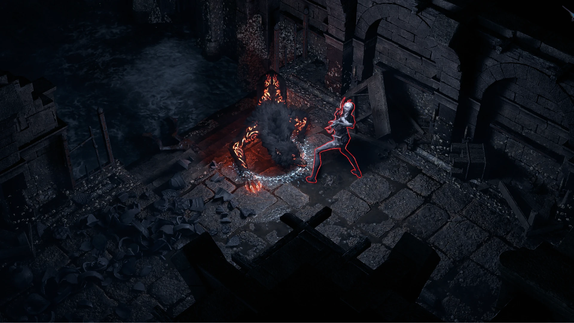 Pale Tidecrasher encountered in Solitary Confinement in Path of Exile 2
