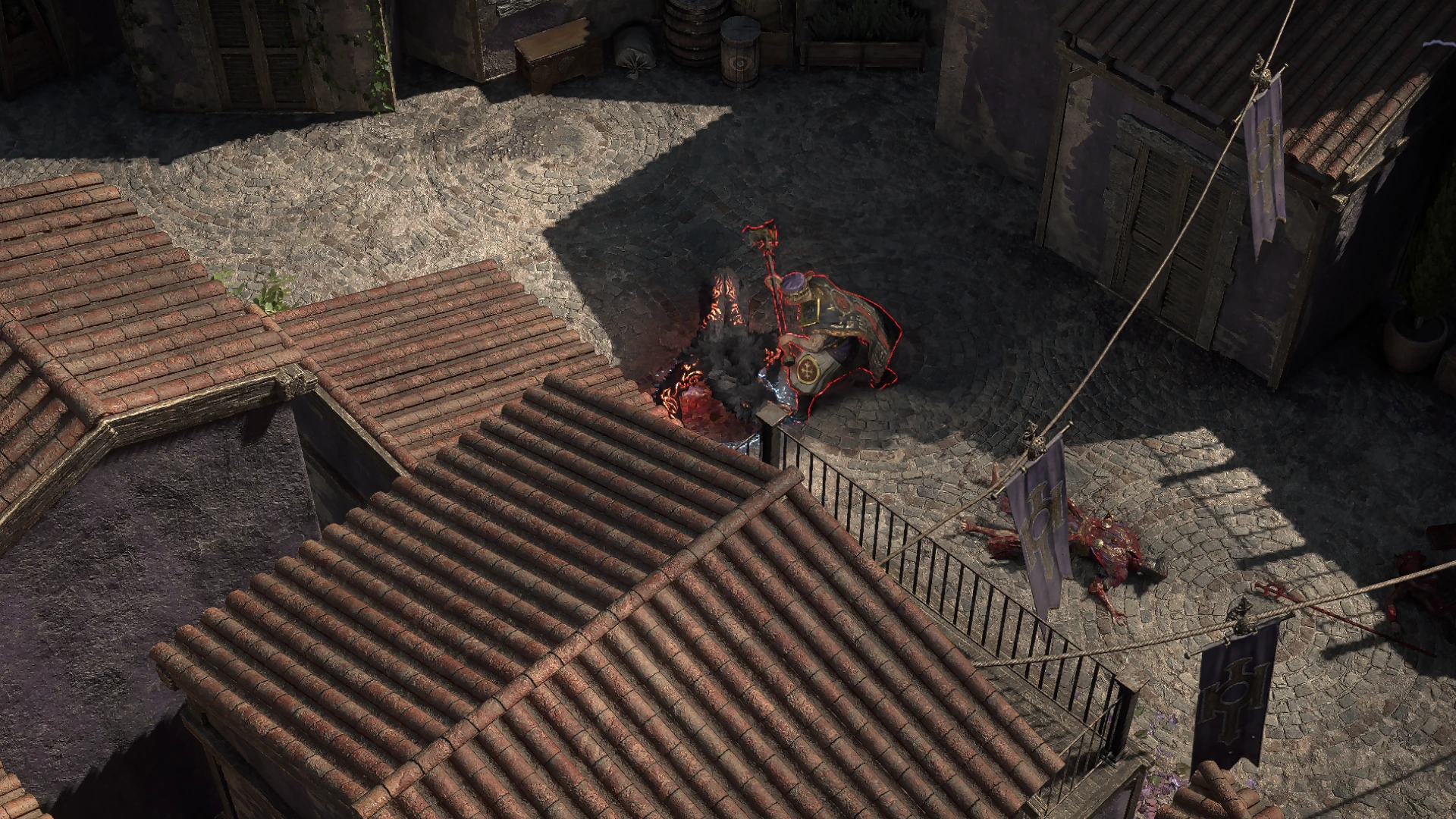 Righteous Axewielder encountered in Arastas in Path of Exile 2