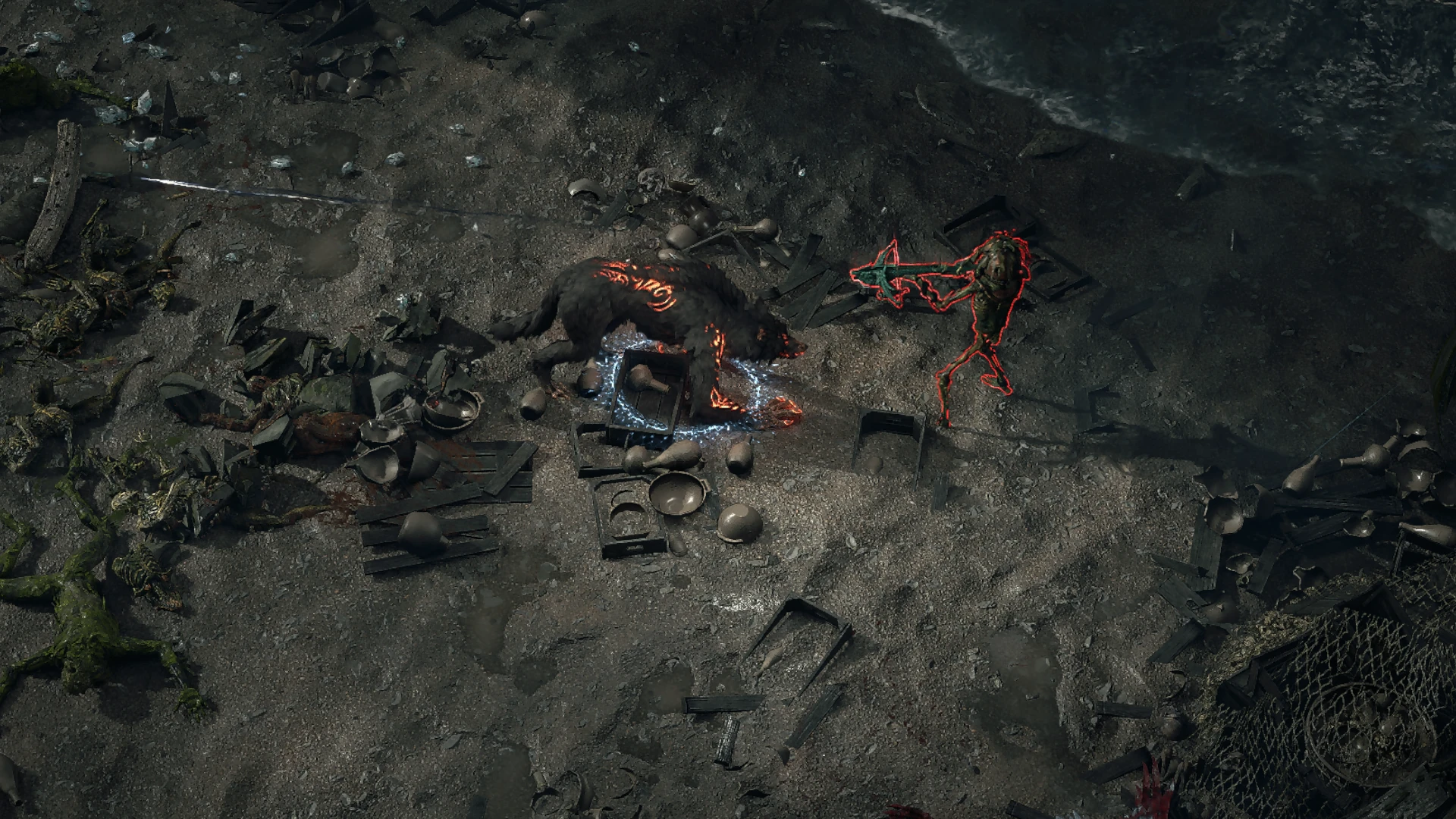 Searot Sniper encountered in Kedge Bay in Path of Exile 2