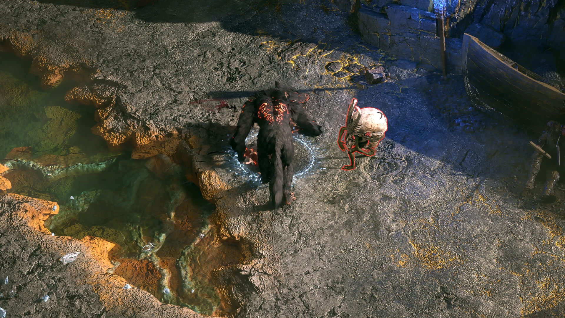 Spearbearer Kin BigHead encountered in Isle of Kin in Path of Exile 2