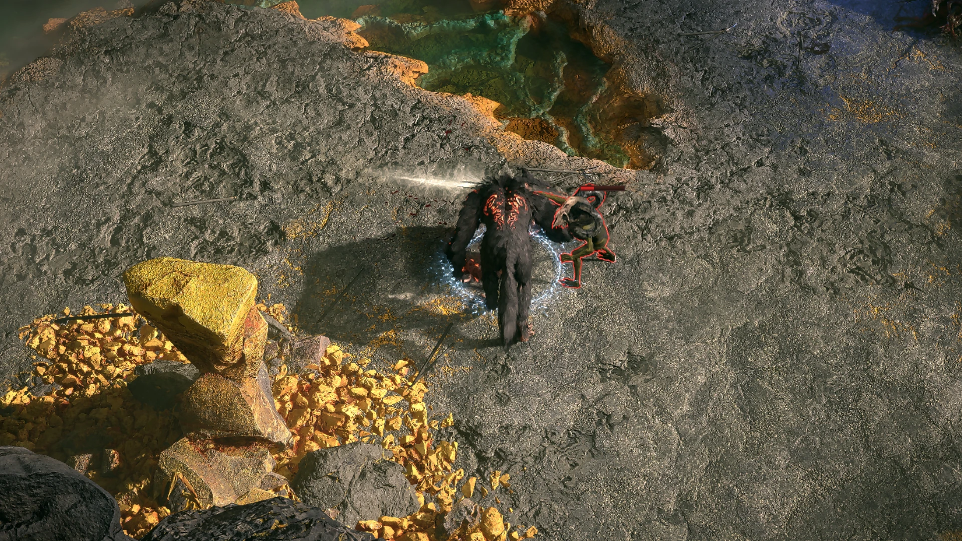 Spearbearer Kin SmallHead encountered in Isle of Kin in Path of Exile 2