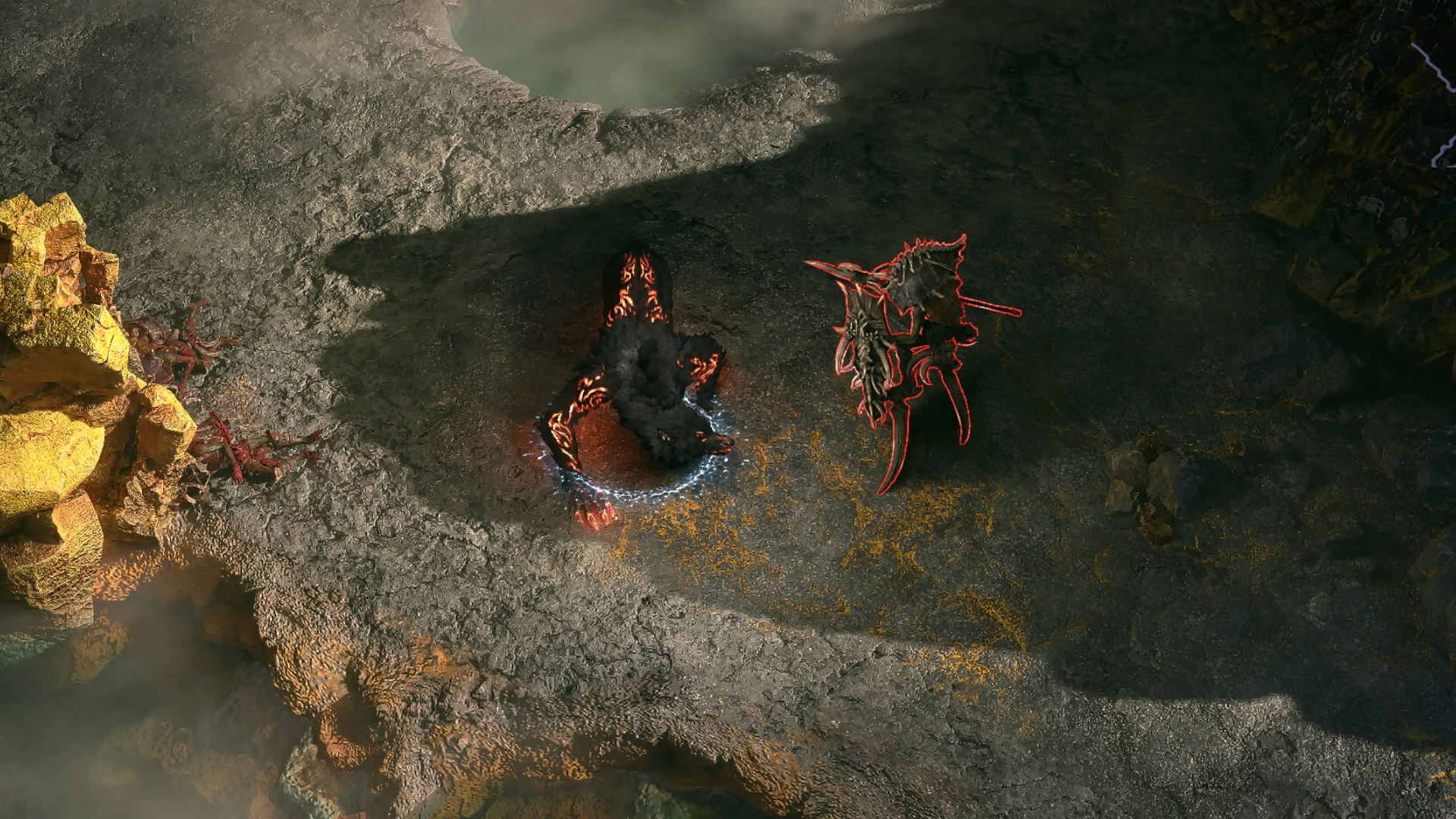 Tallwalker Kin encountered in Isle of Kin in Path of Exile 2