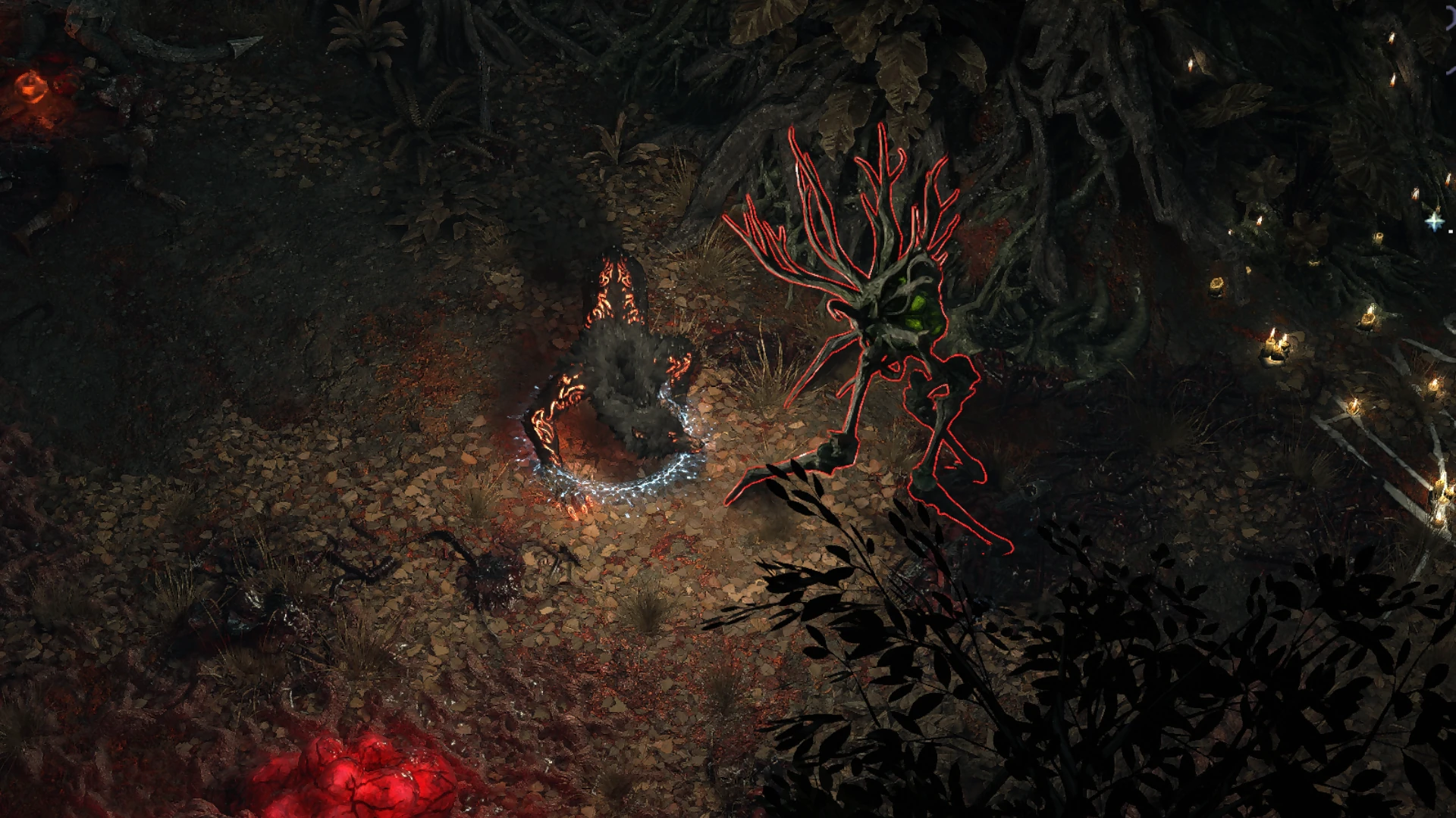 Treant Fungalreaver encountered in Rituals or Viridian Wildwood in Path of Exile 2