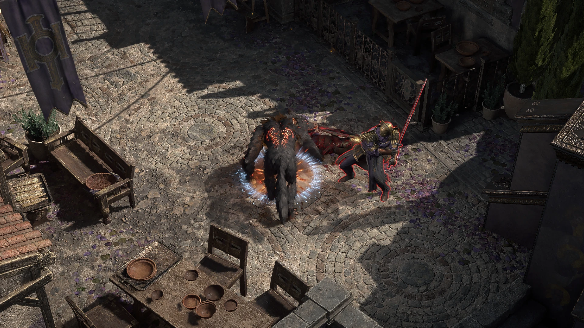 Twilight Order Officer encountered in Arastas in Path of Exile 2