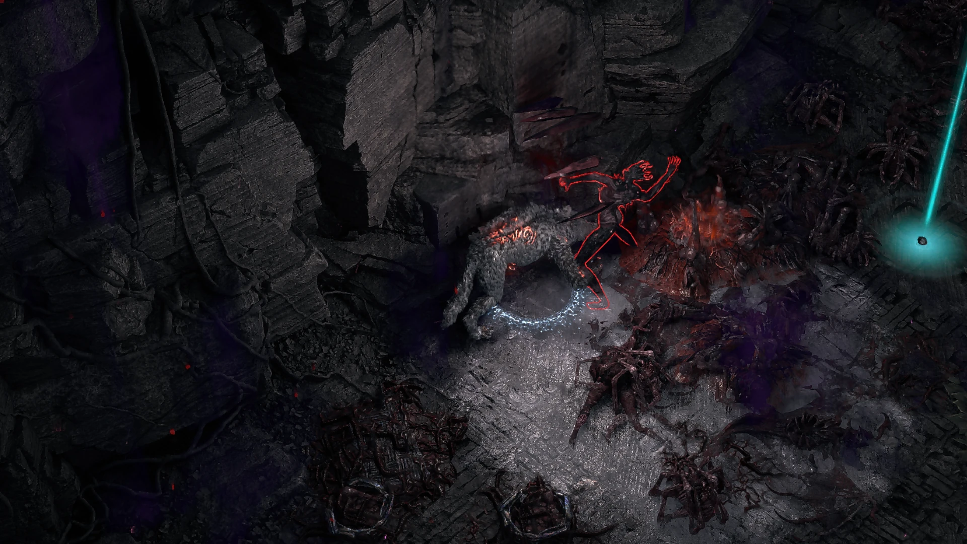 Ravenous Bloodshaper encountered in Coalesced Corruption Map in Path of Exile 2