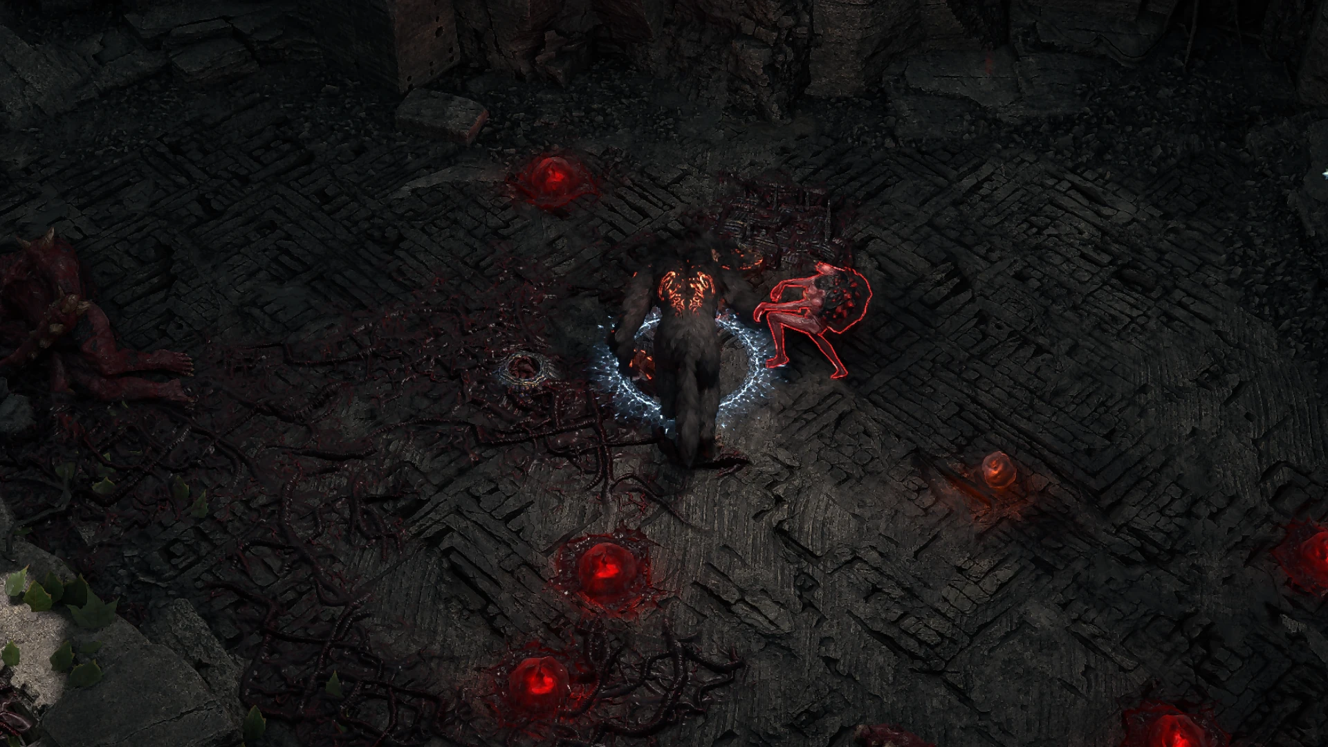Ravenous Digester encountered in Coalesced Corruption Map in Path of Exile 2