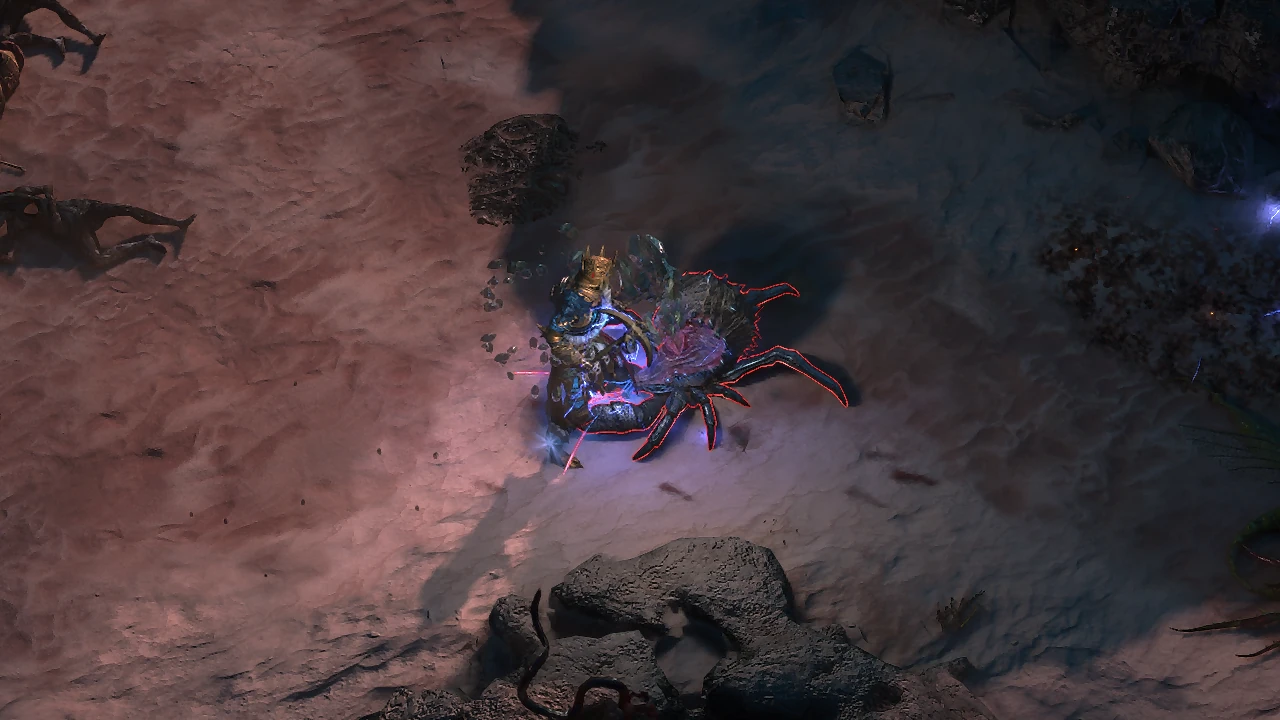 Cecaelian Crab encountered during Runes Of Aldur content in Path of Exile 2