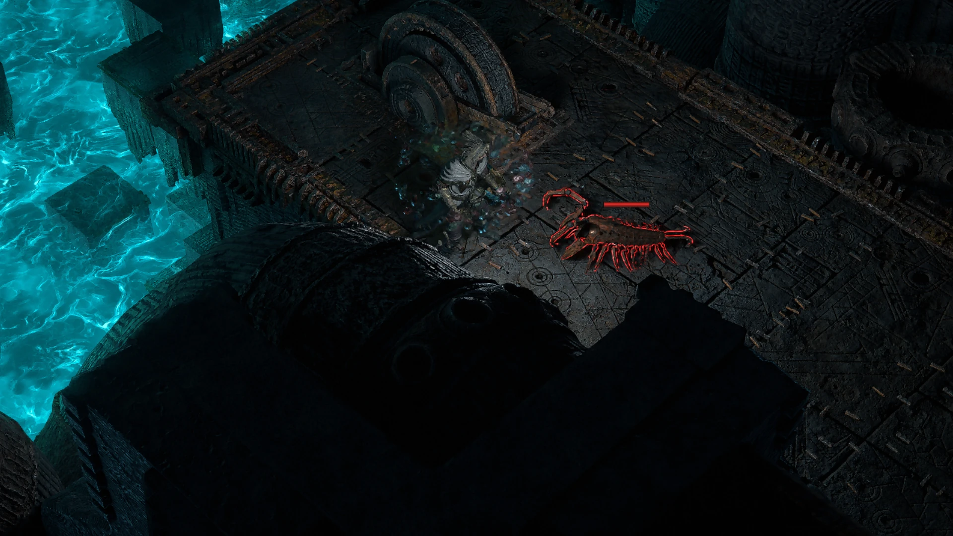 Precursor Centipede encountered in Matriarch/Patriarch Halls in Path of Exile 2