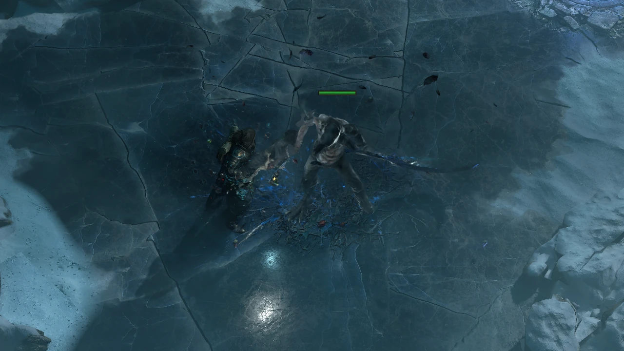 Runemarked Scarecrow Beast encountered during Runes Of Aldur content in Path of Exile 2