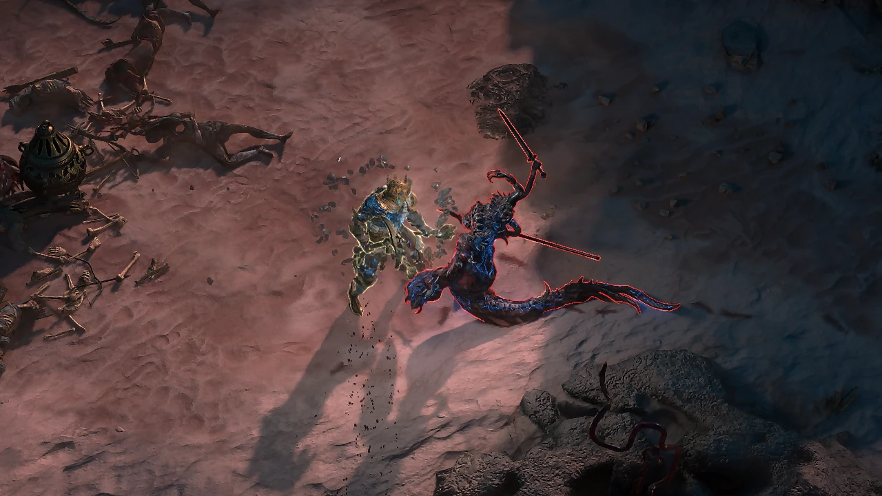 Starlit Statuesque encountered during Runes Of Aldur content in Path of Exile 2