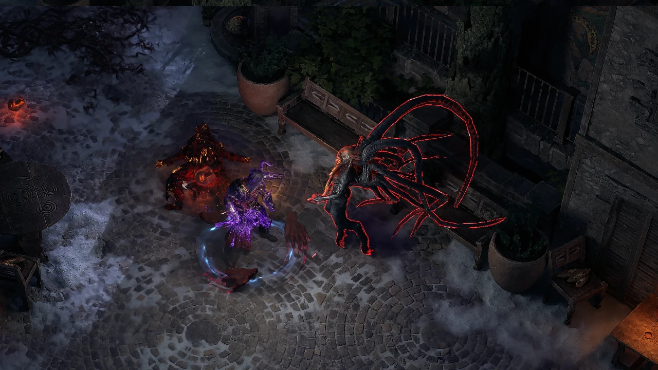 Demon Harpy encountered during Coalesced Corruption maps content in Path of Exile 2